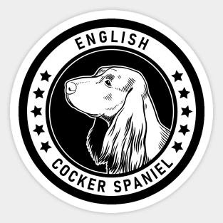 English Cocker Spaniel Fan Gift Sticker